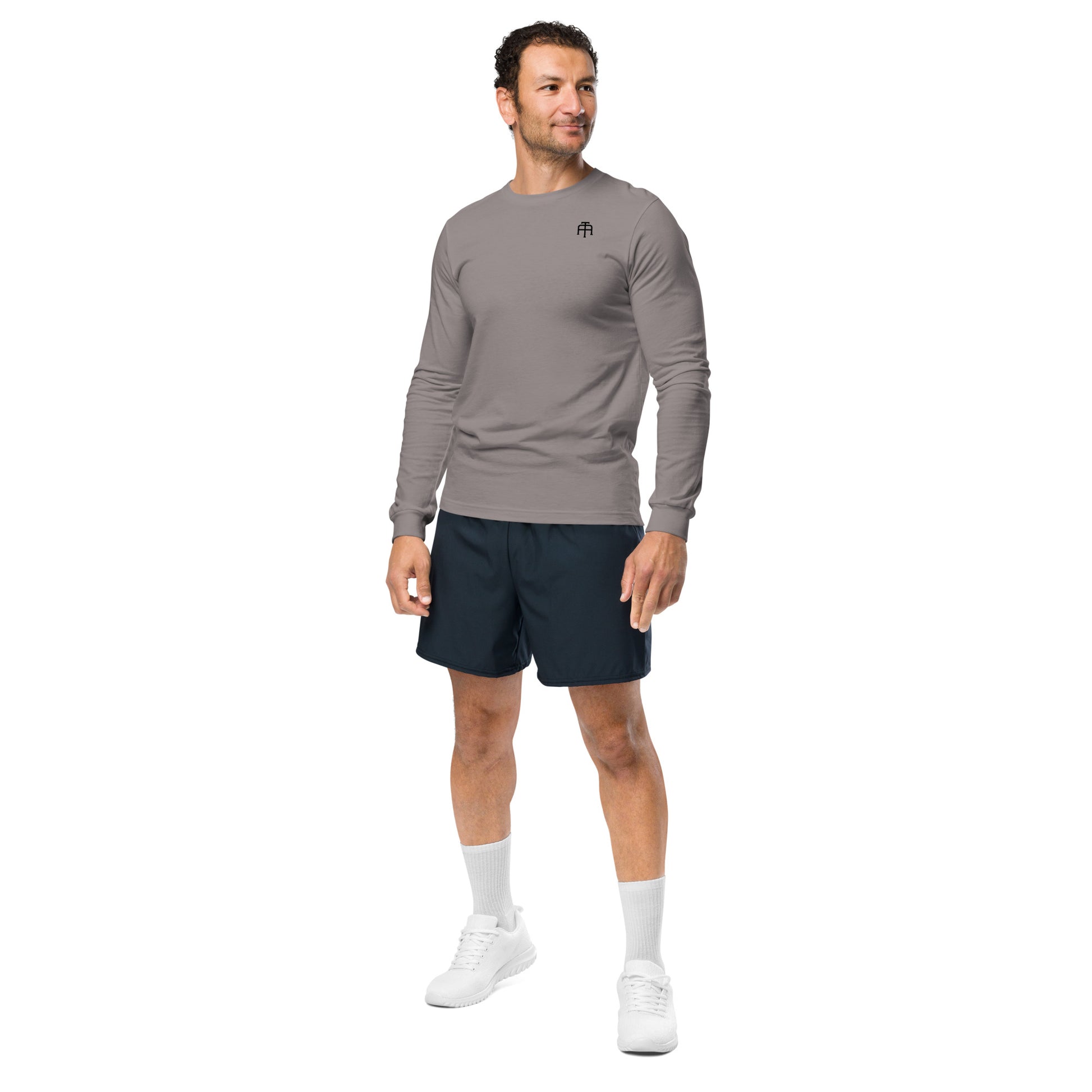 Versatile long sleeve tee that is made of airlume combed ring-spun cotton t-shirt by An Athlete Trains