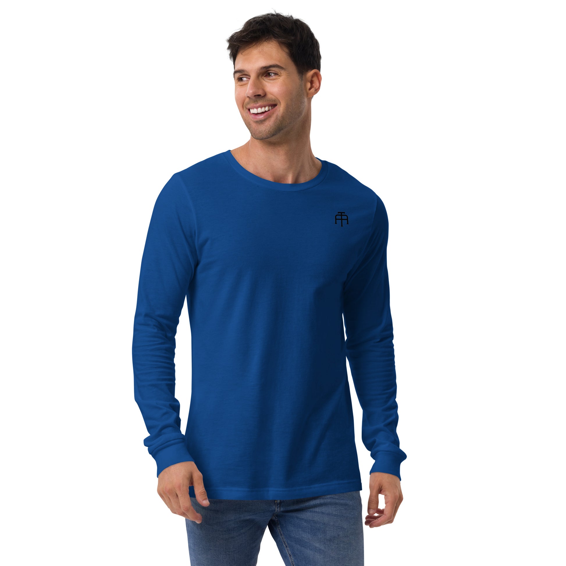 Versatile long sleeve tee that is made of airlume combed ring-spun cotton t-shirt by An Athlete Trains