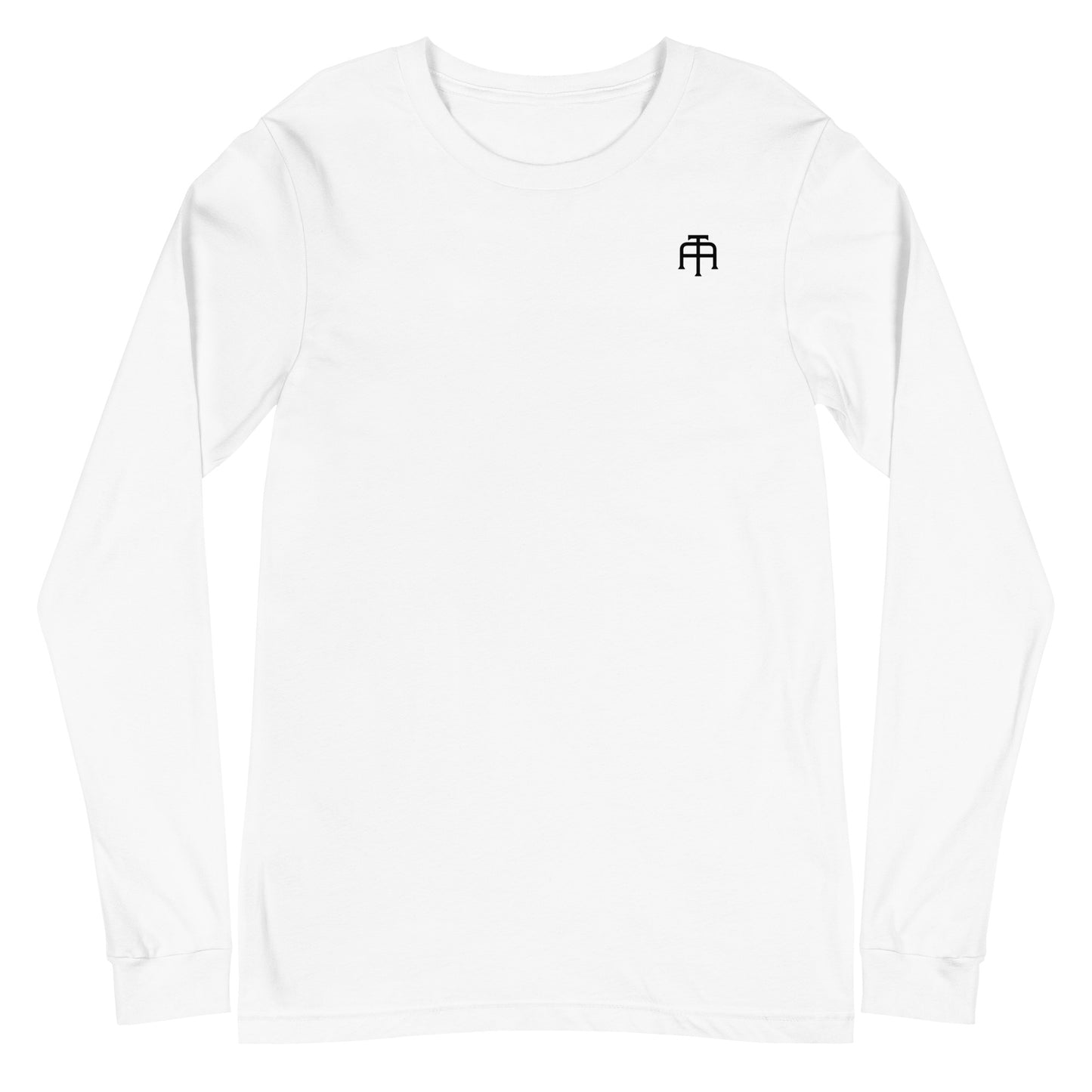 Versatile long sleeve tee that is made of airlume combed ring-spun cotton t-shirt in white by An Athlete Trains