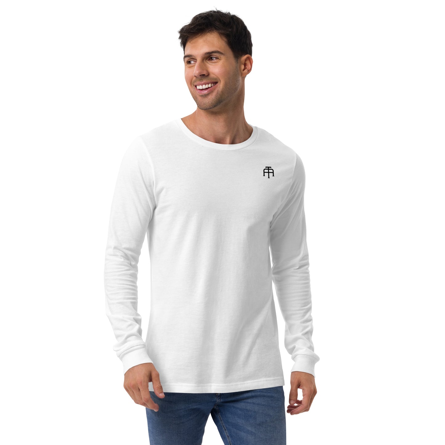 Versatile long sleeve tee that is made of airlume combed ring-spun cotton t-shirt by An Athlete Trains