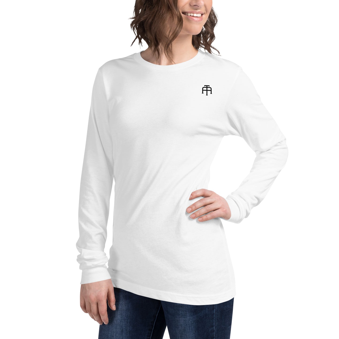 Versatile long sleeve tee that is made of airlume combed ring-spun cotton t-shirt by An Athlete Trains