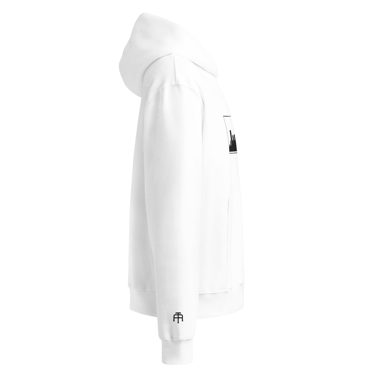 White St. Louis Edition oversized heavyweight hoodie featuring relaxed fit and Gateway Arch skyline embroidery | Our City | An Athlete Trains