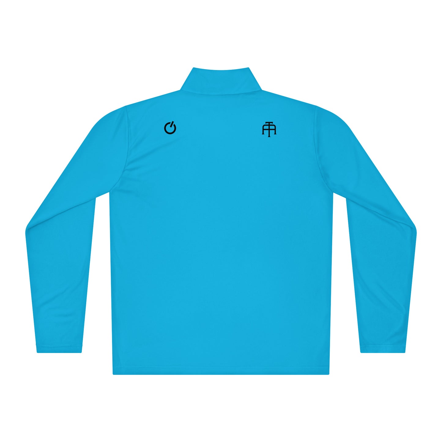 Atomic blue Volleyball Edition performance quarter-zip designed for vertical movement and snag-resistance | Our Game | An Athlete Trains