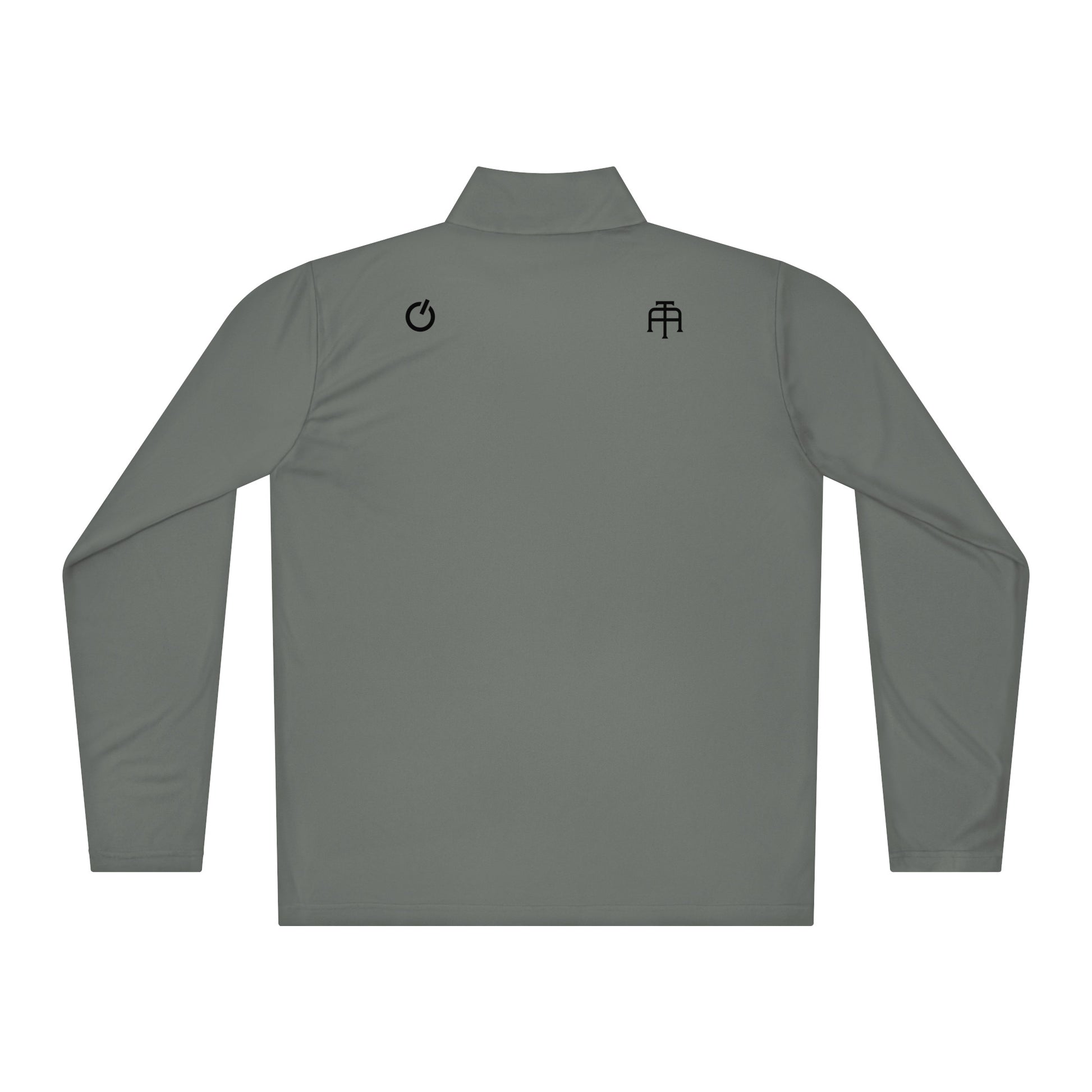 Gray Tennis Edition lightweight quarter-zip with athletic taper and moisture-wicking interlock fabric | Our Game | An Athlete Trains
