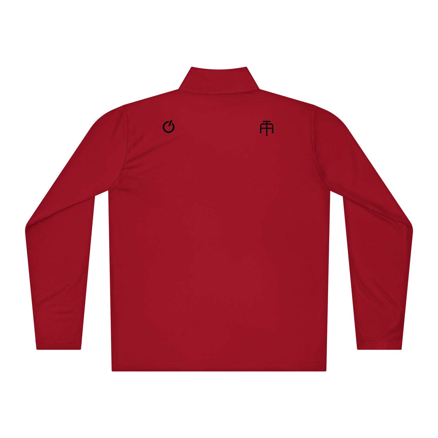 Red Soccer Edition lightweight quarter-zip pullover in breathable 3.8 oz performance fabric — An Athlete Trains soccer warmup gear | Our Game Collection 