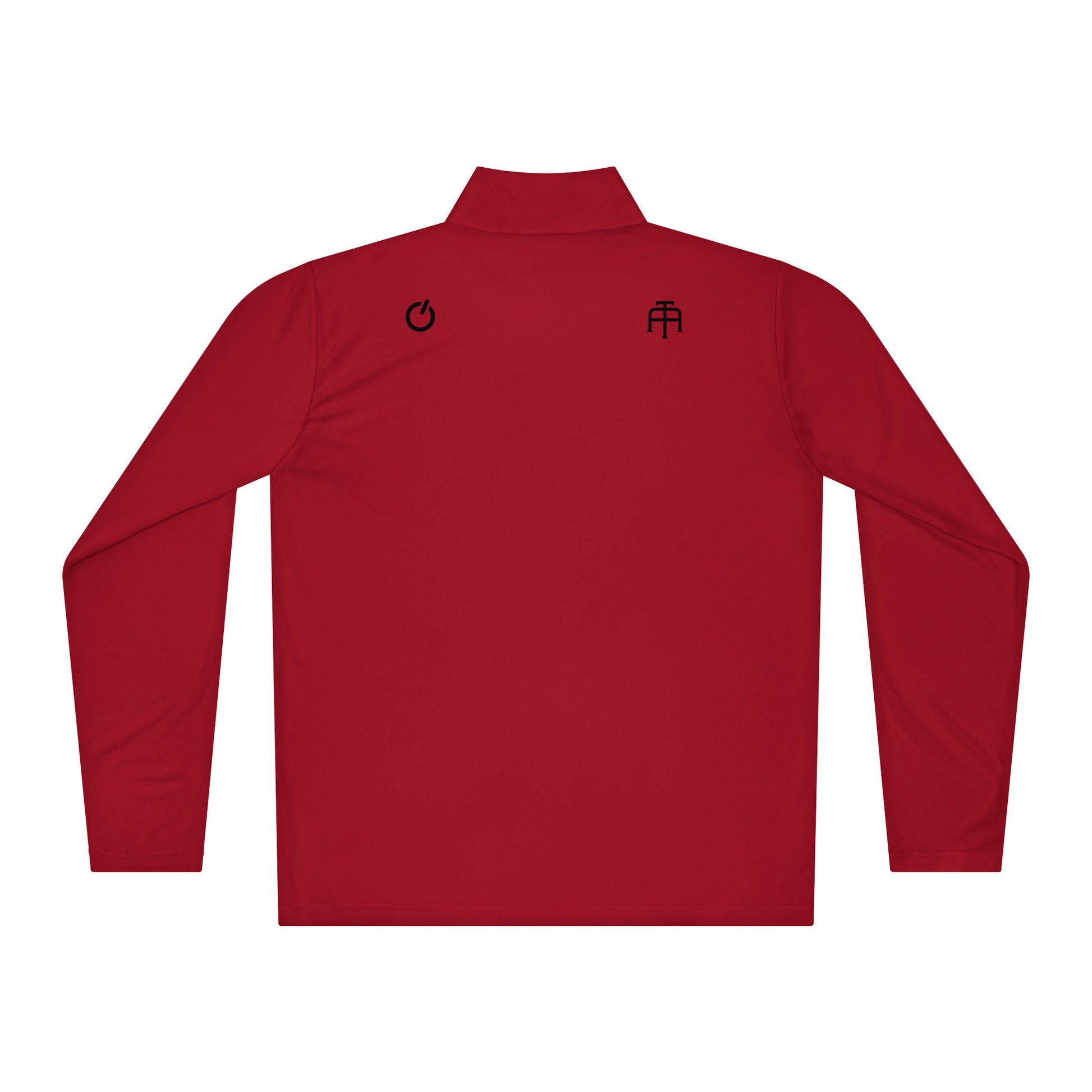 Red Edition lightweight quarter-zip with athletic taper and moisture-wicking interlock fabric | Our Game | An Athlete Trains