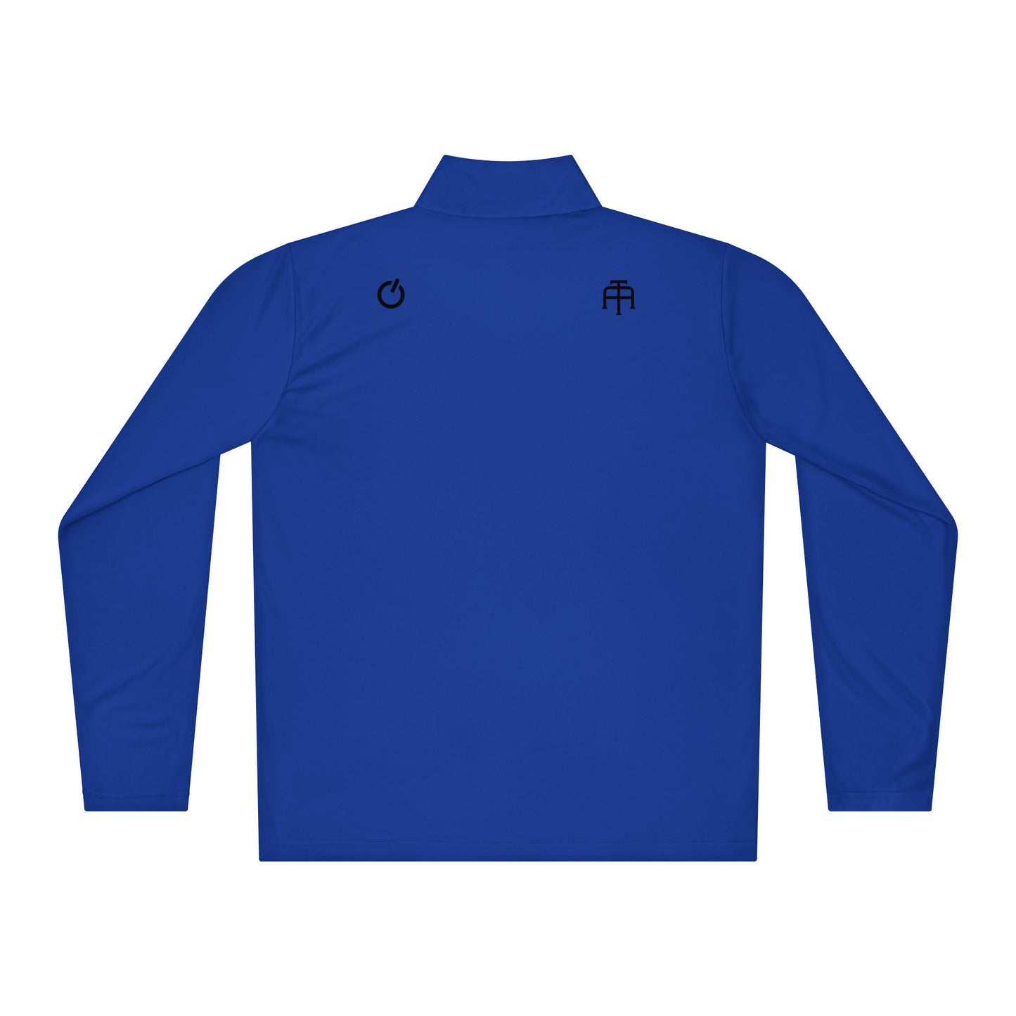 Royal blue Tennis Edition lightweight quarter-zip with athletic taper and moisture-wicking interlock fabric | Our Game | An Athlete Trains