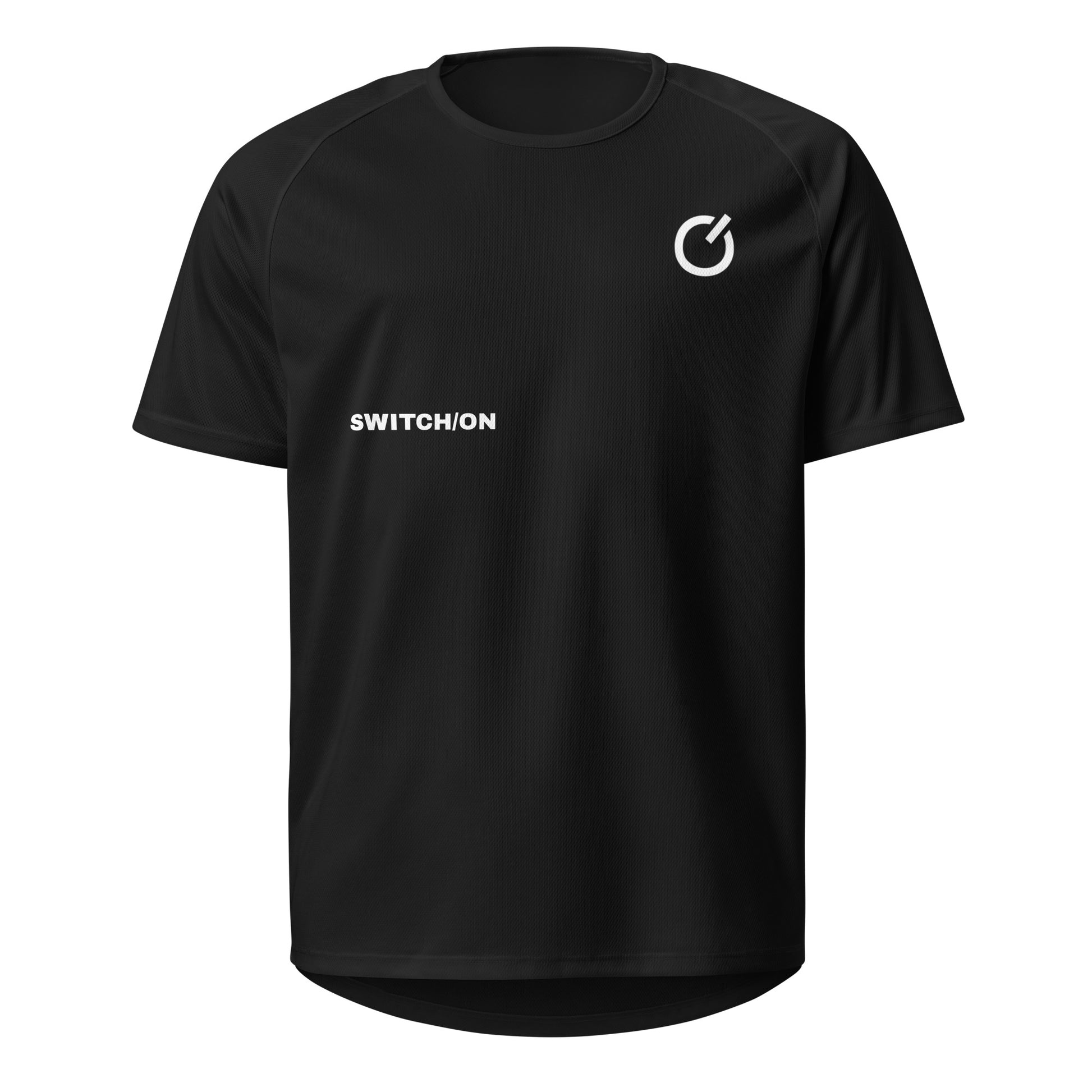 Unisex breathable SWITCH/ON Edition performance apparel mesh jersey in black | SWITCH/ON | An Athlete Trains