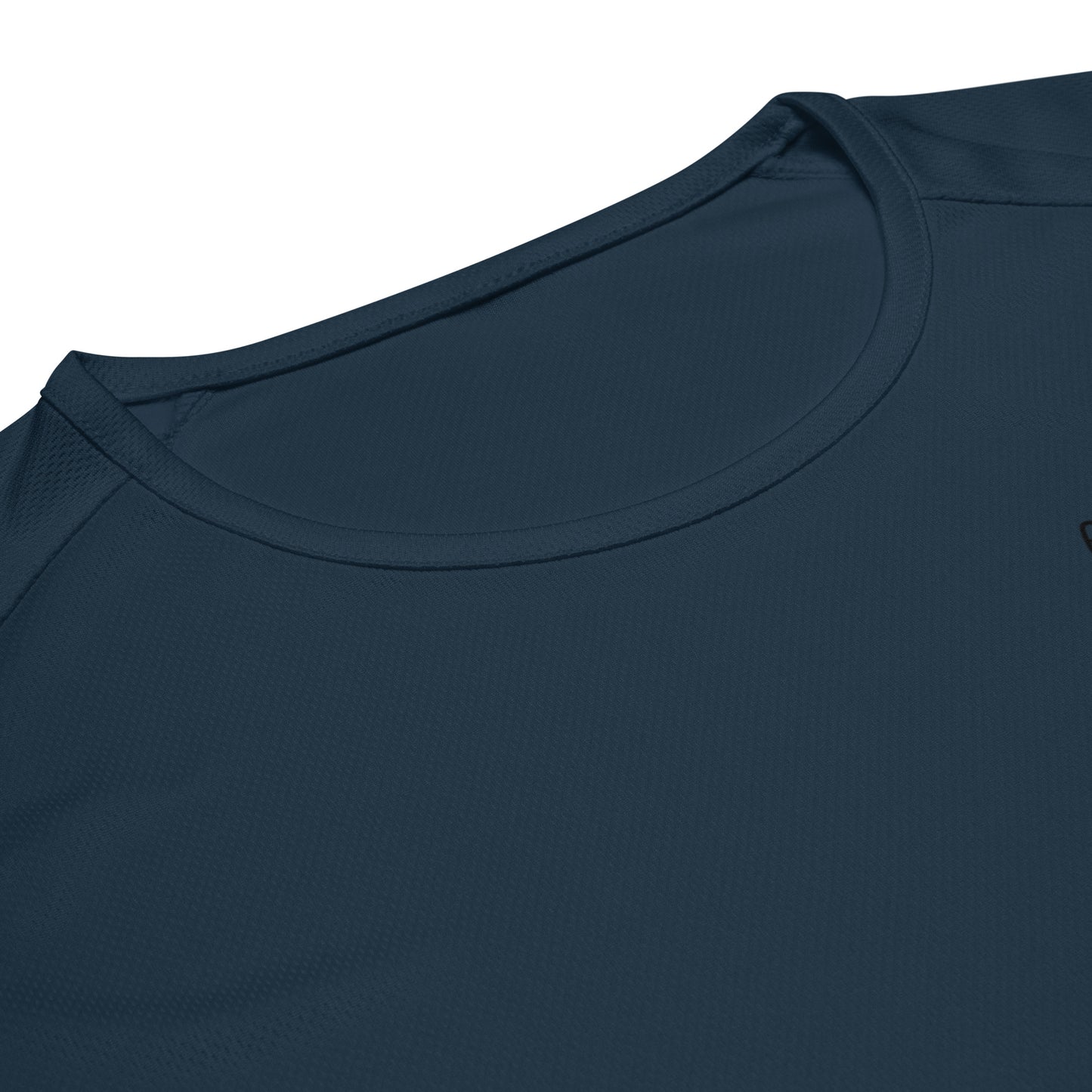 Unisex breathable Running Edition performance apparel mesh jersey in navy with SWITCH/ON branding | Our Game | Running Edition
