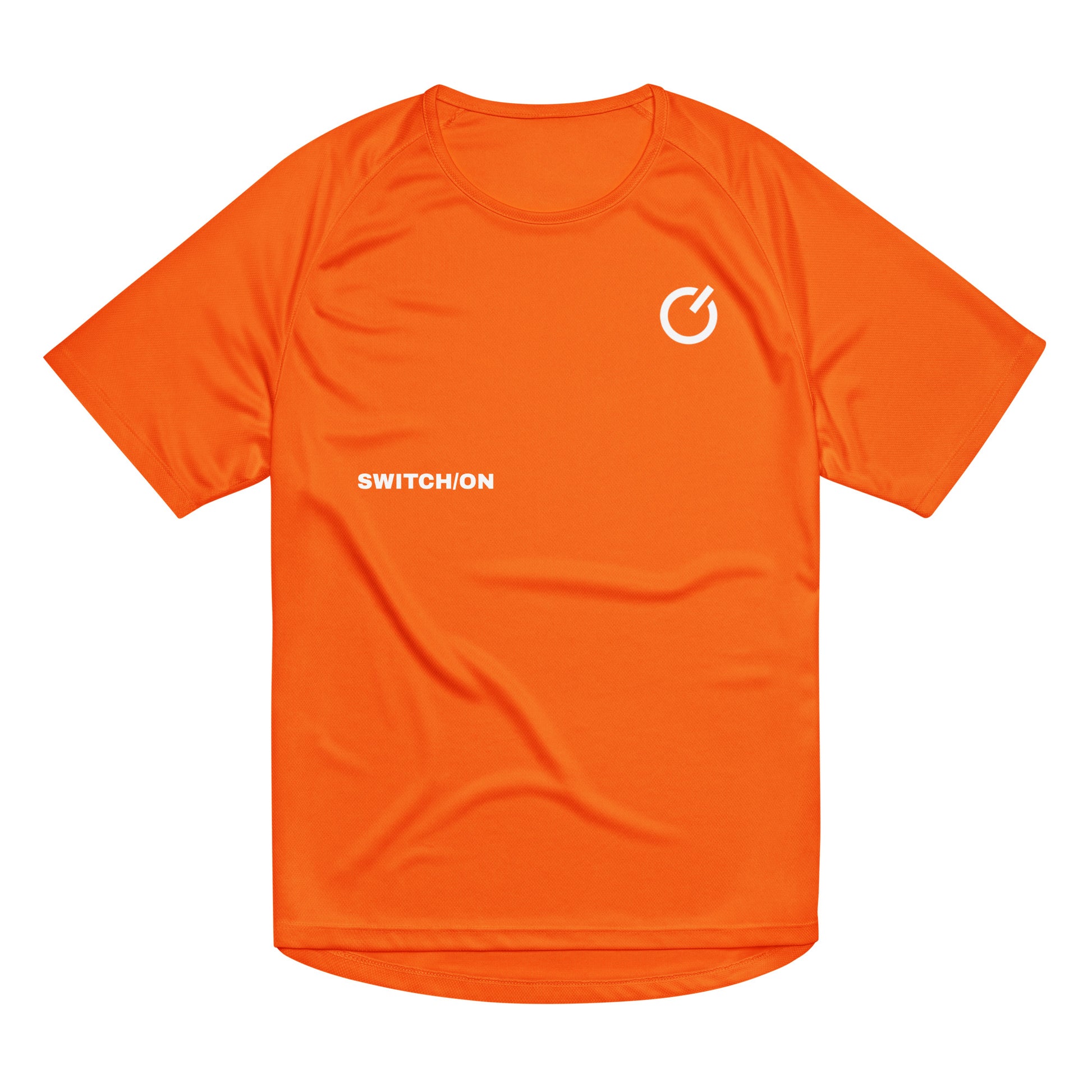 Unisex breathable SWITCH/ON Edition performance apparel mesh jersey in orange | SWITCH/ON | An Athlete Trains