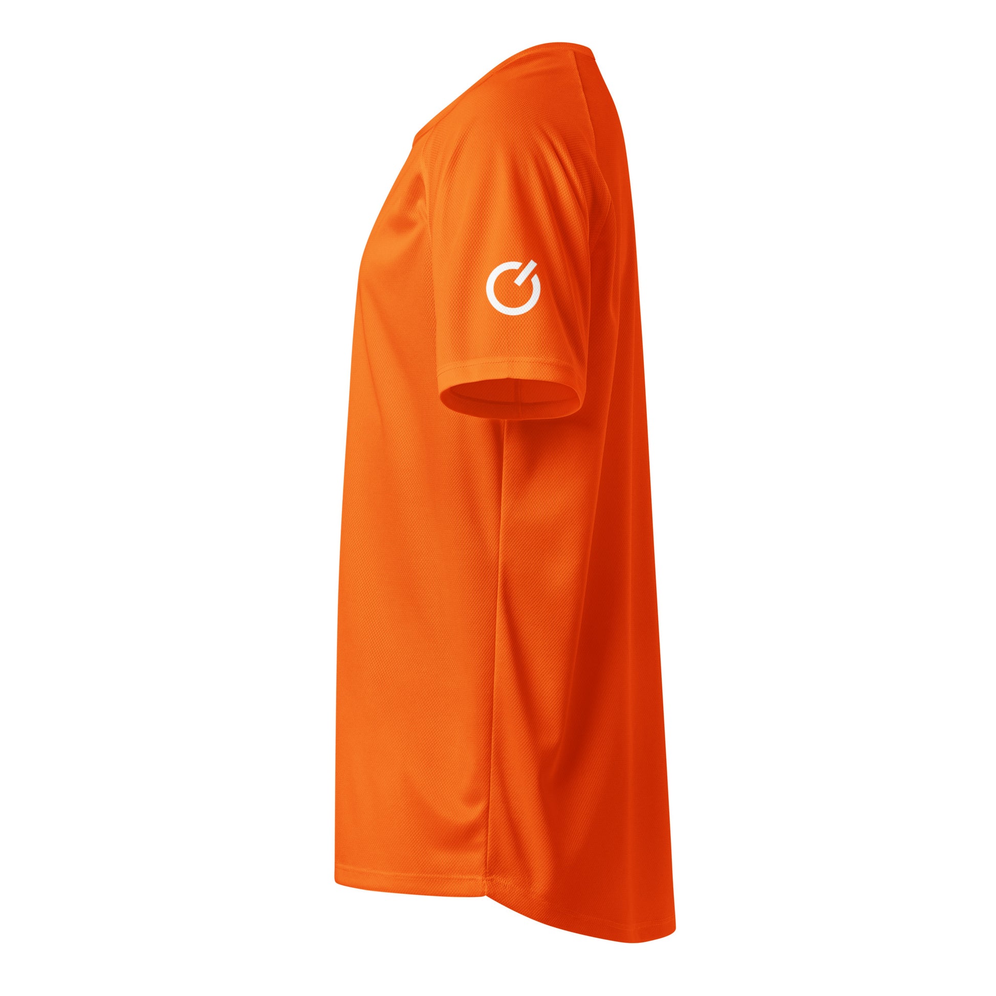 Orange Rise, Rule, Reign mesh sports jersey performance gear from the Our Mindset collection | An Athlete Trains