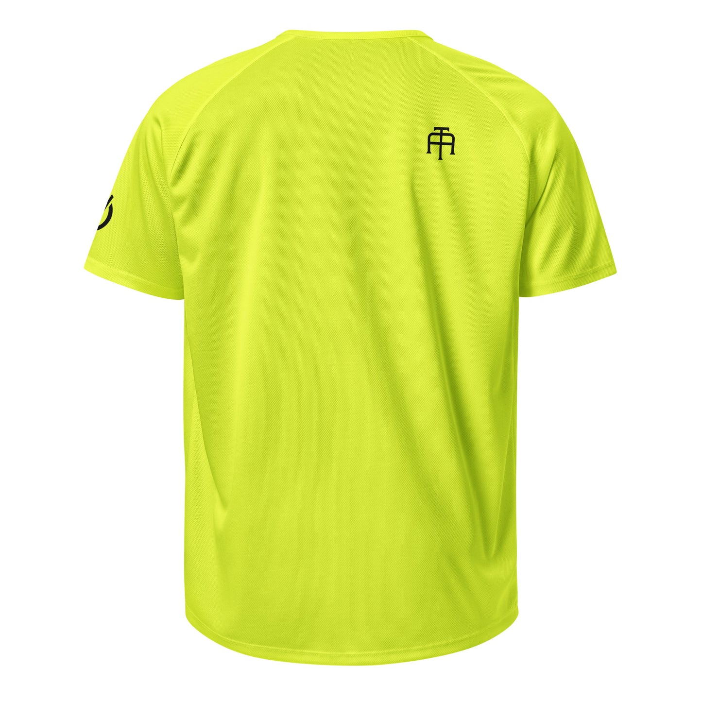 Safety yellow Breathable 4.13 oz mesh jersey with 'Bold Brave Boundless' graphic on chest - Our Mindset athletic wear by An Athlete Trains
