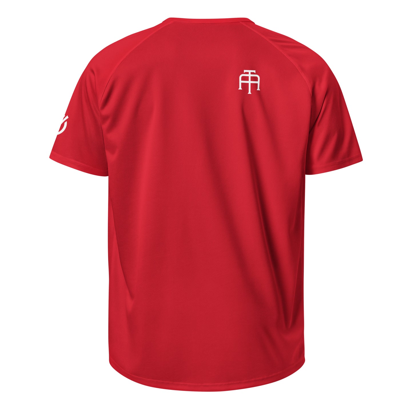 Red Breathable 4.13 oz mesh jersey with 'Bold Brave Boundless' graphic on chest - Our Mindset athletic wear by An Athlete Trains