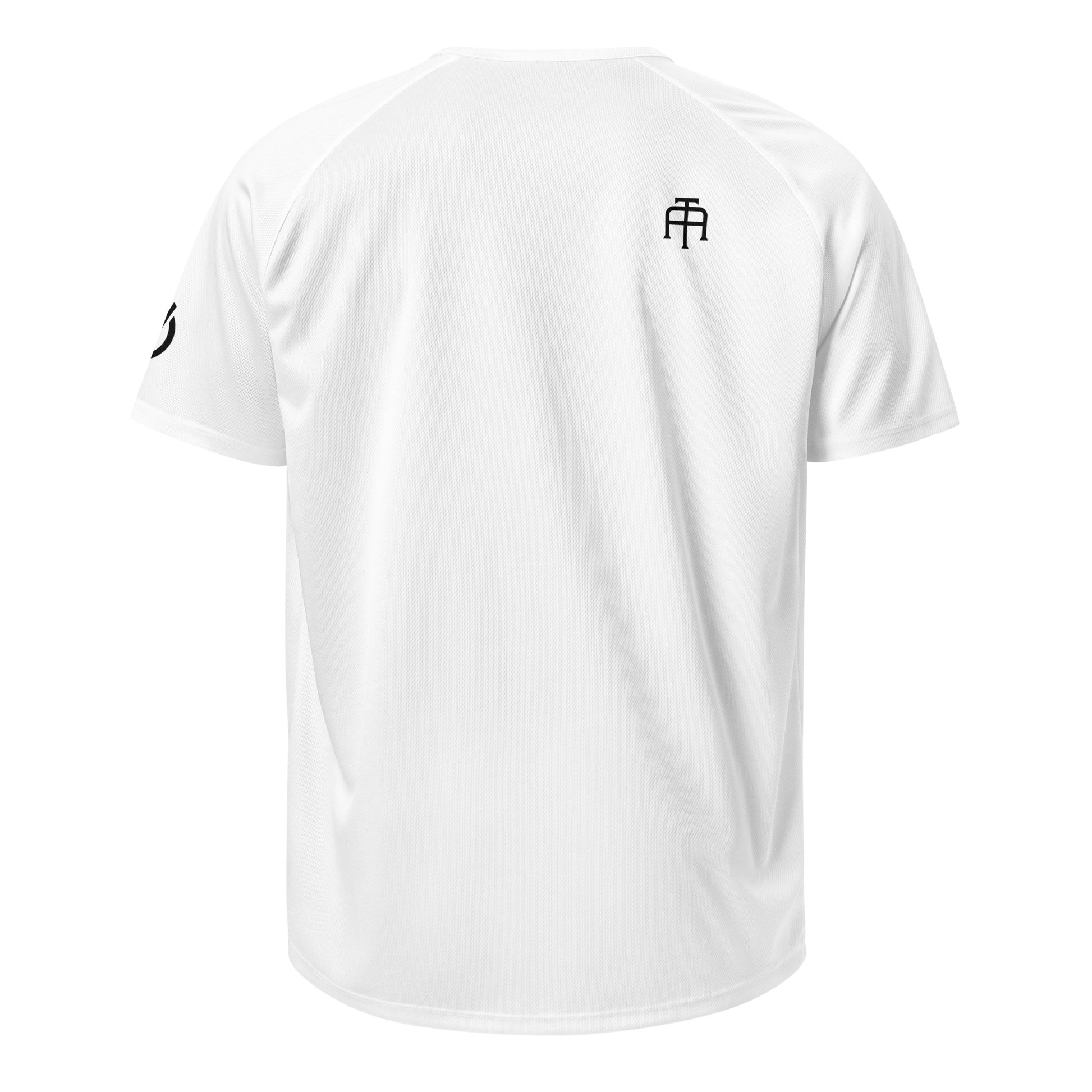 White Breathable 4.13 oz mesh jersey with 'Bold Brave Boundless' graphic on chest - Our Mindset athletic wear by An Athlete Trains