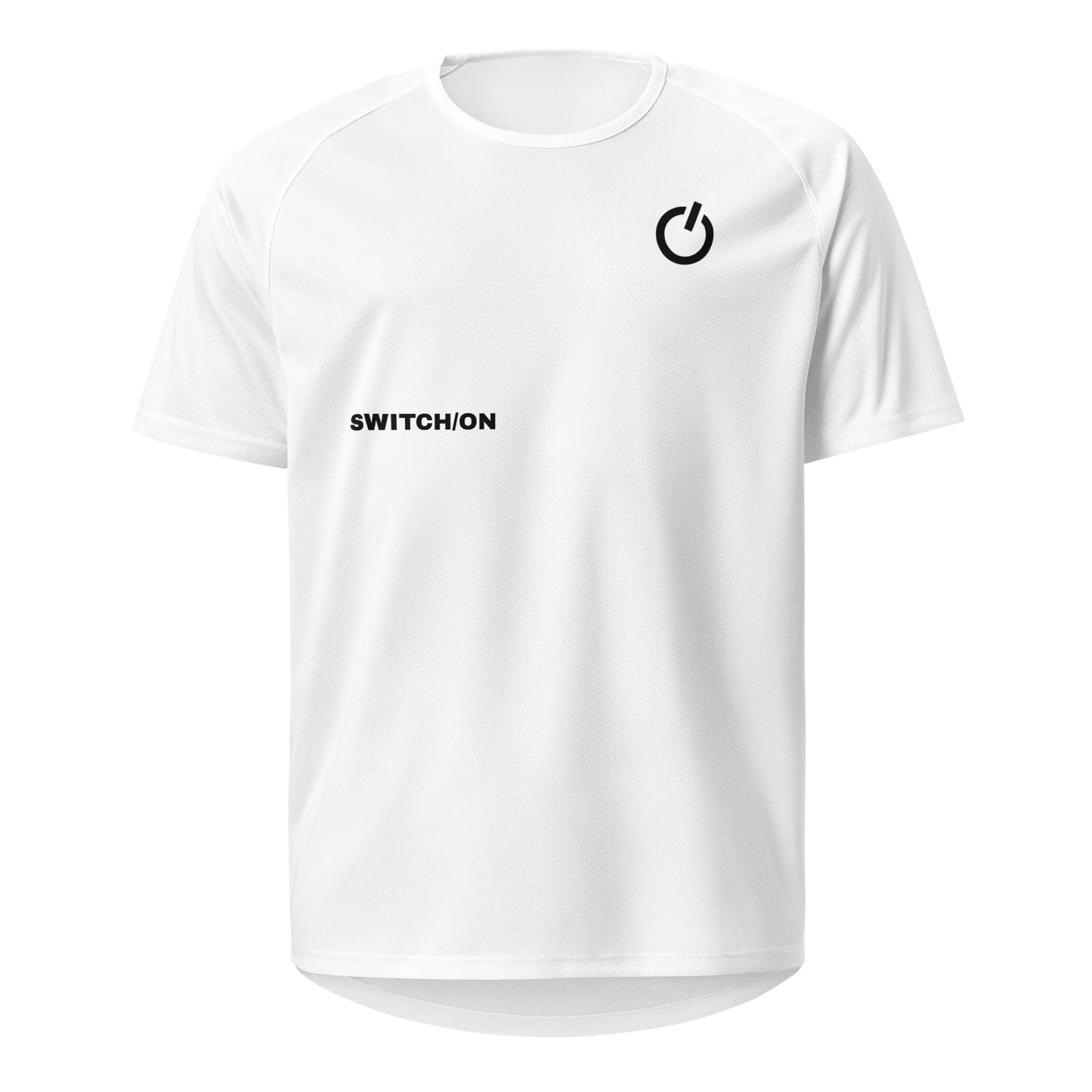 Unisex breathable SWITCH/ON Edition performance apparel mesh jersey in white | SWITCH/ON | An Athlete Trains
