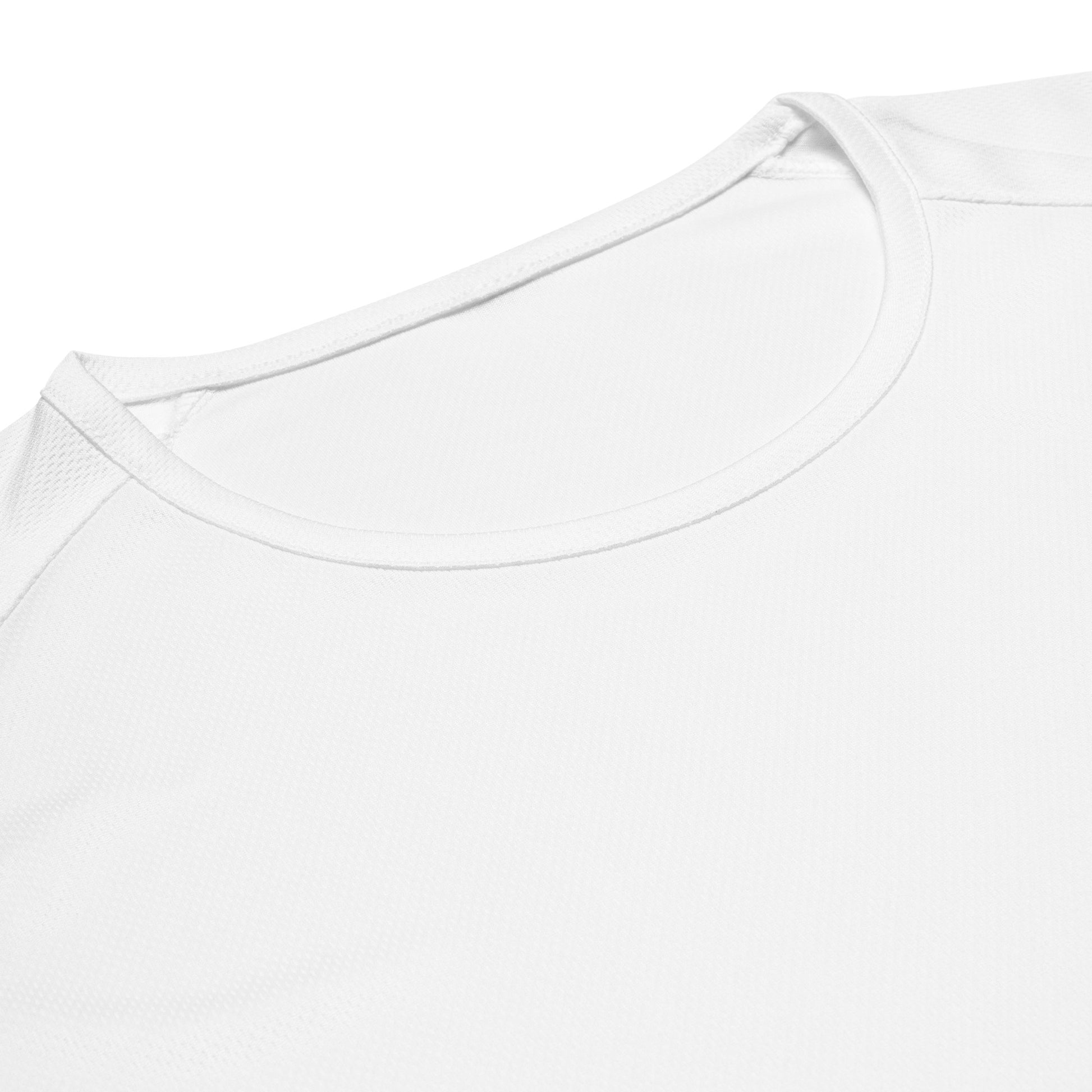 Unisex breathable Football Edition performance apparel mesh jersey in white with SWITCH/ON branding | Our Game | Football Edition