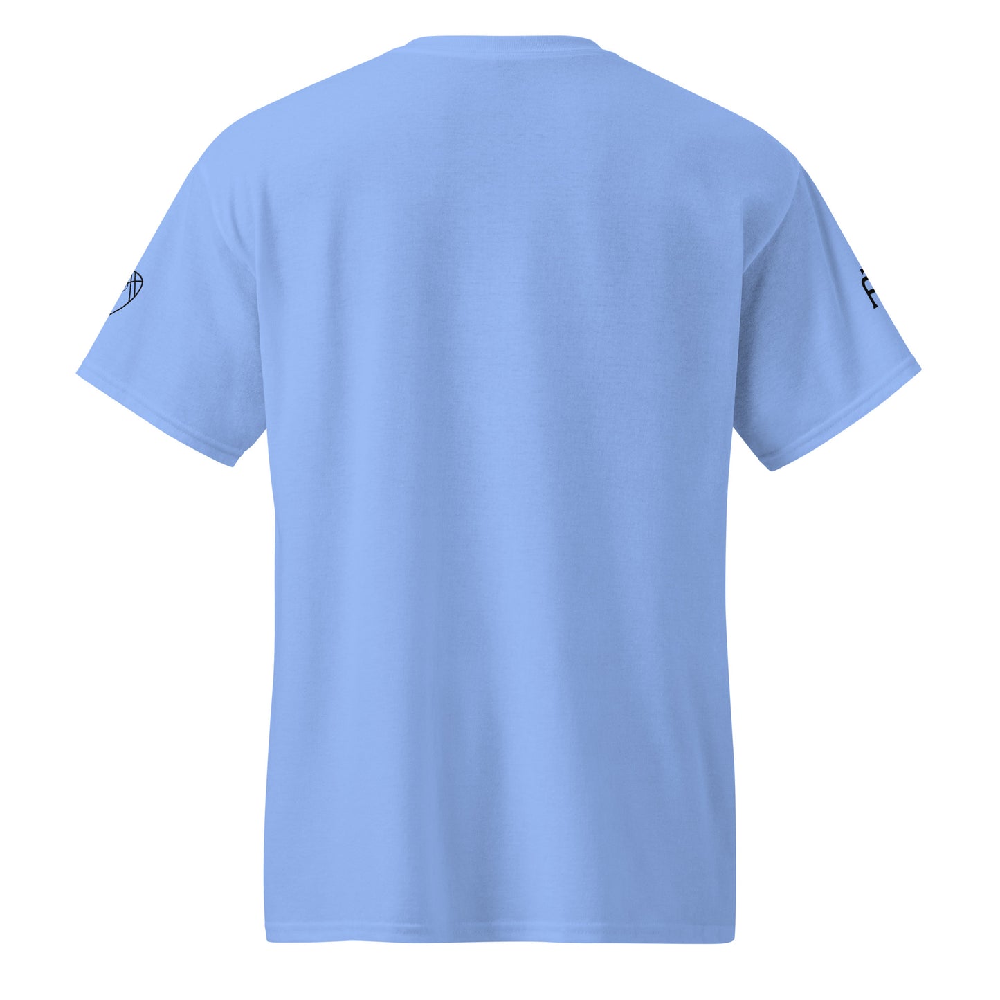 SWITCH/ON, unisex, moisture-wicking, training, activewear, dryblend t-shirt in Carolina blue with black edition football logo - An Athlete Trains