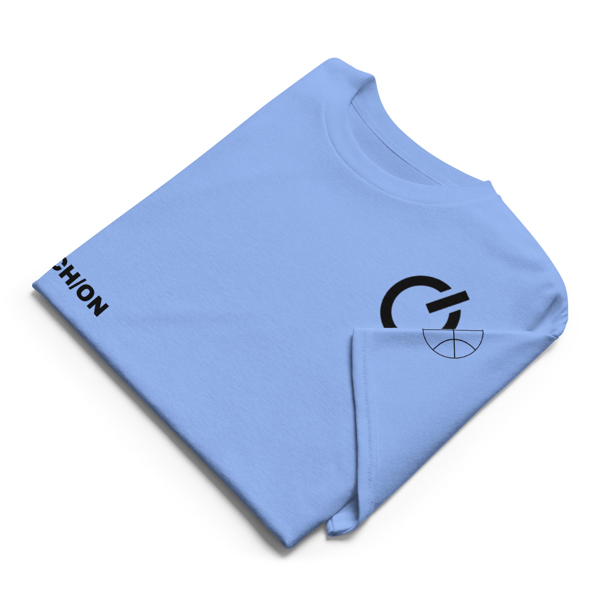 SWITCH/ON, unisex, moisture-wicking, training, activewear, dryblend t-shirt in Carolina blue and black edition basketball logo - An Athlete Trains