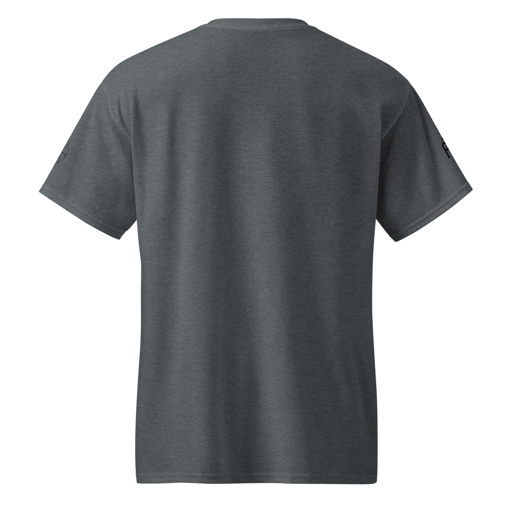 SWITCH/ON, unisex, moisture-wicking, training, activewear, dryblend t-shirt in dark heather gray and black edition basketball logo - An Athlete Trains