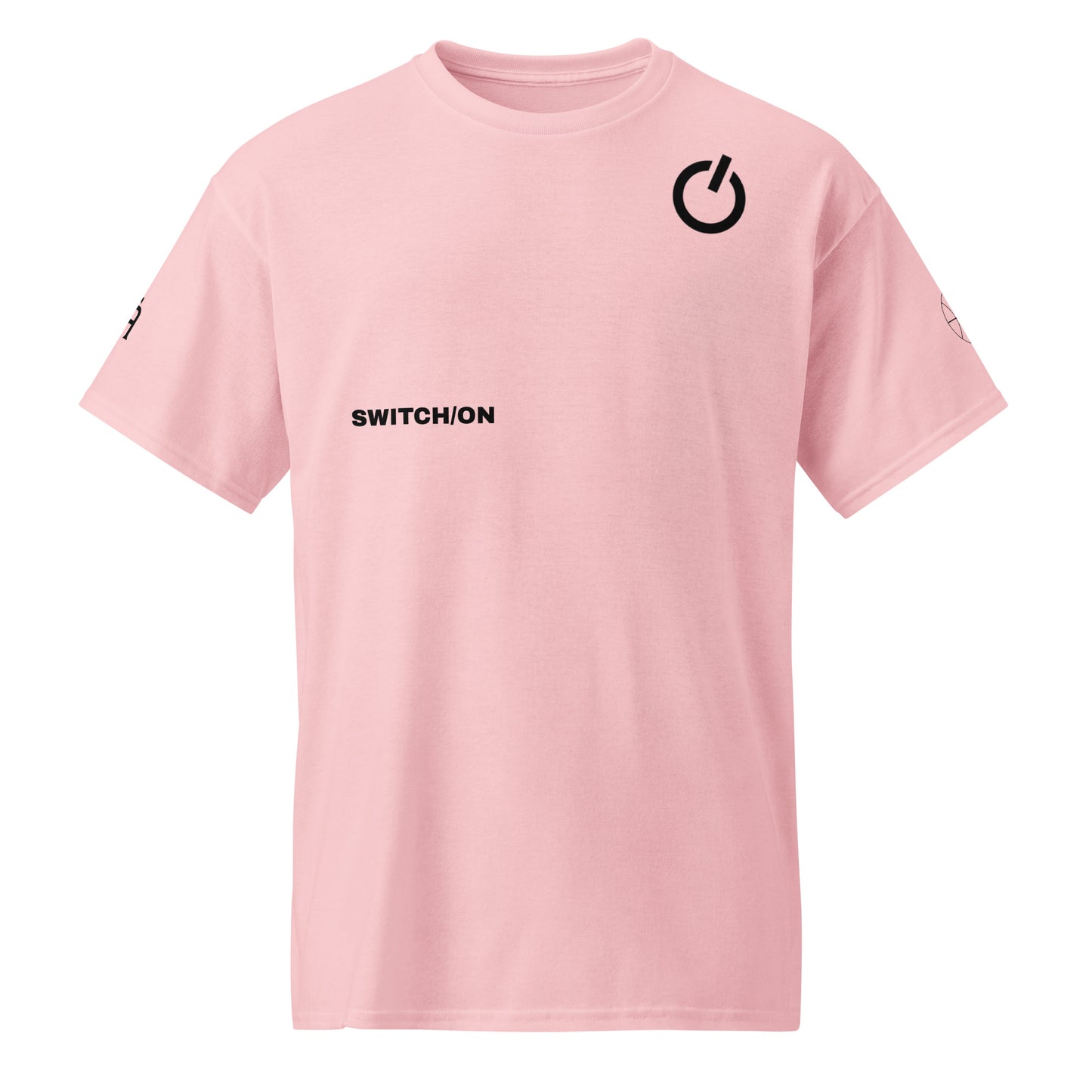SWITCH/ON, unisex, moisture-wicking, training, activewear, dryblend t-shirt in pink and black edition basketball logo - An Athlete Trains