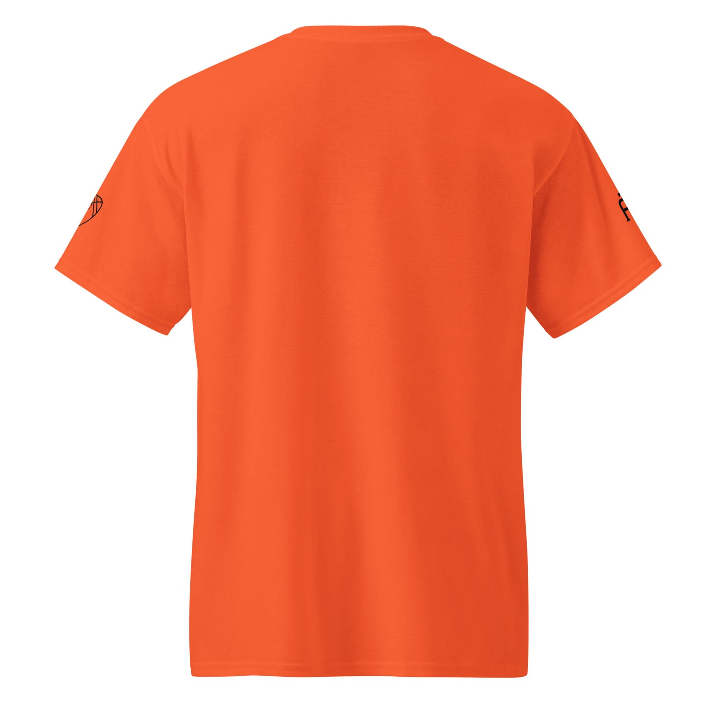 SWITCH/ON, unisex, moisture-wicking, training, activewear, dryblend t-shirt in orange with black edition football logo - An Athlete Trains