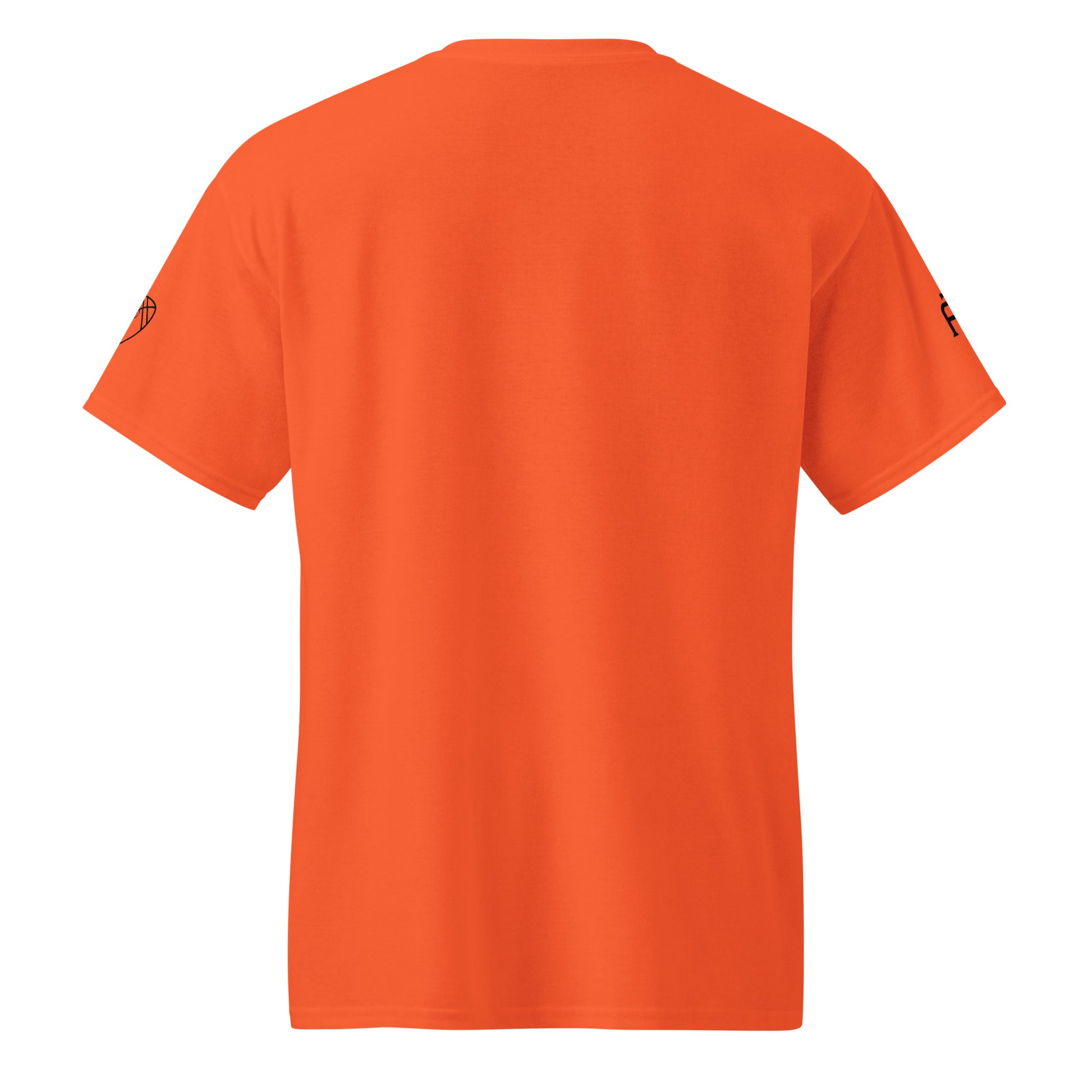 SWITCH/ON, unisex, moisture-wicking, training, activewear, dryblend t-shirt in orange with black edition football logo - An Athlete Trains