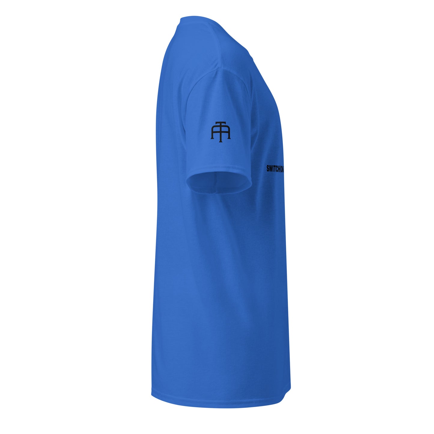 SWITCH/ON, unisex, moisture-wicking, training, activewear, dryblend t-shirt in royal blue and black edition baseball logo - An Athlete Trains