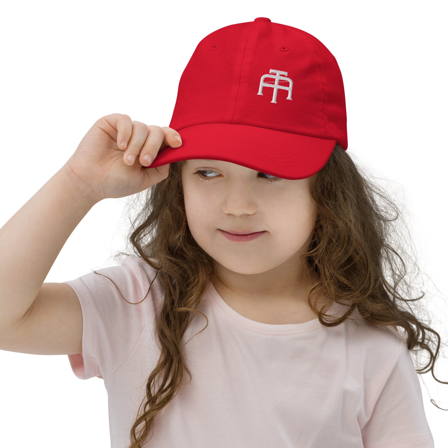 An Athlete Trains Youth baseball cap